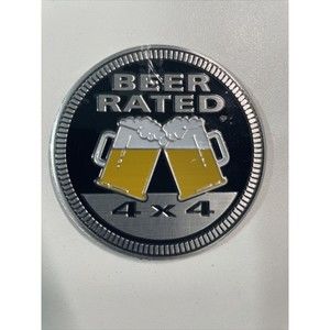 1pc Beer Rated Sticker Decal Emblem 4x4 Badge Auto Fender 6cm 2.36"